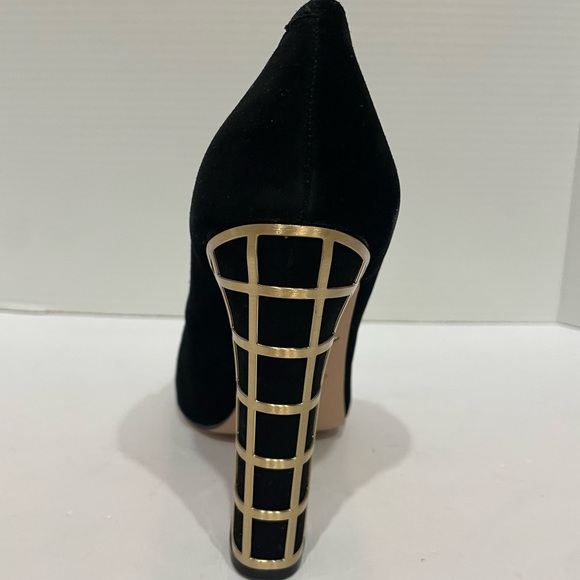 ***NIB***- B Brian Atwood CHUNKY HEEL WITH GOLD DETAIL (9) - Picture 8 of 14
